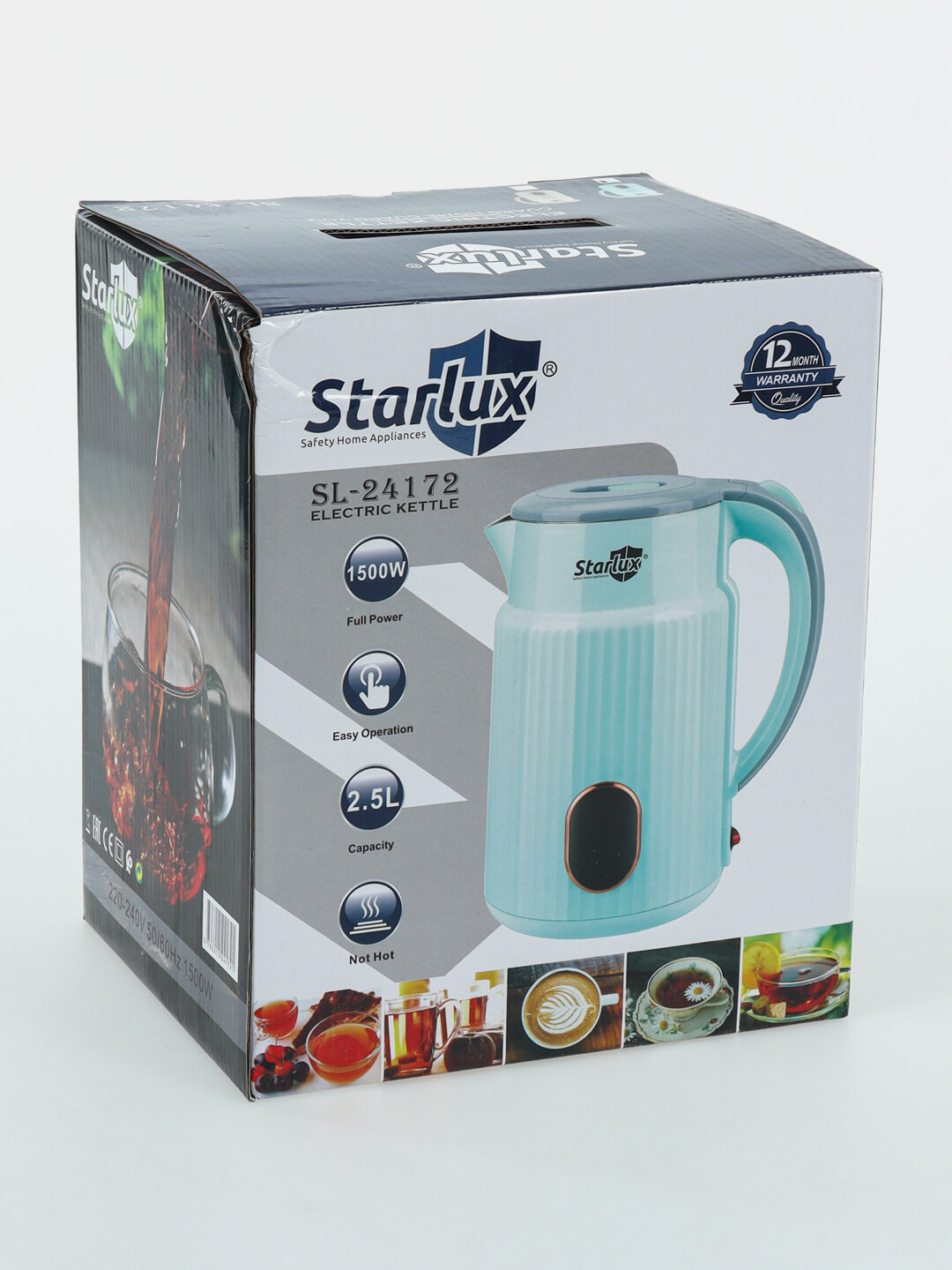 Электрочайник Starlux, 2-2,5 литра - Лайм — фото 1