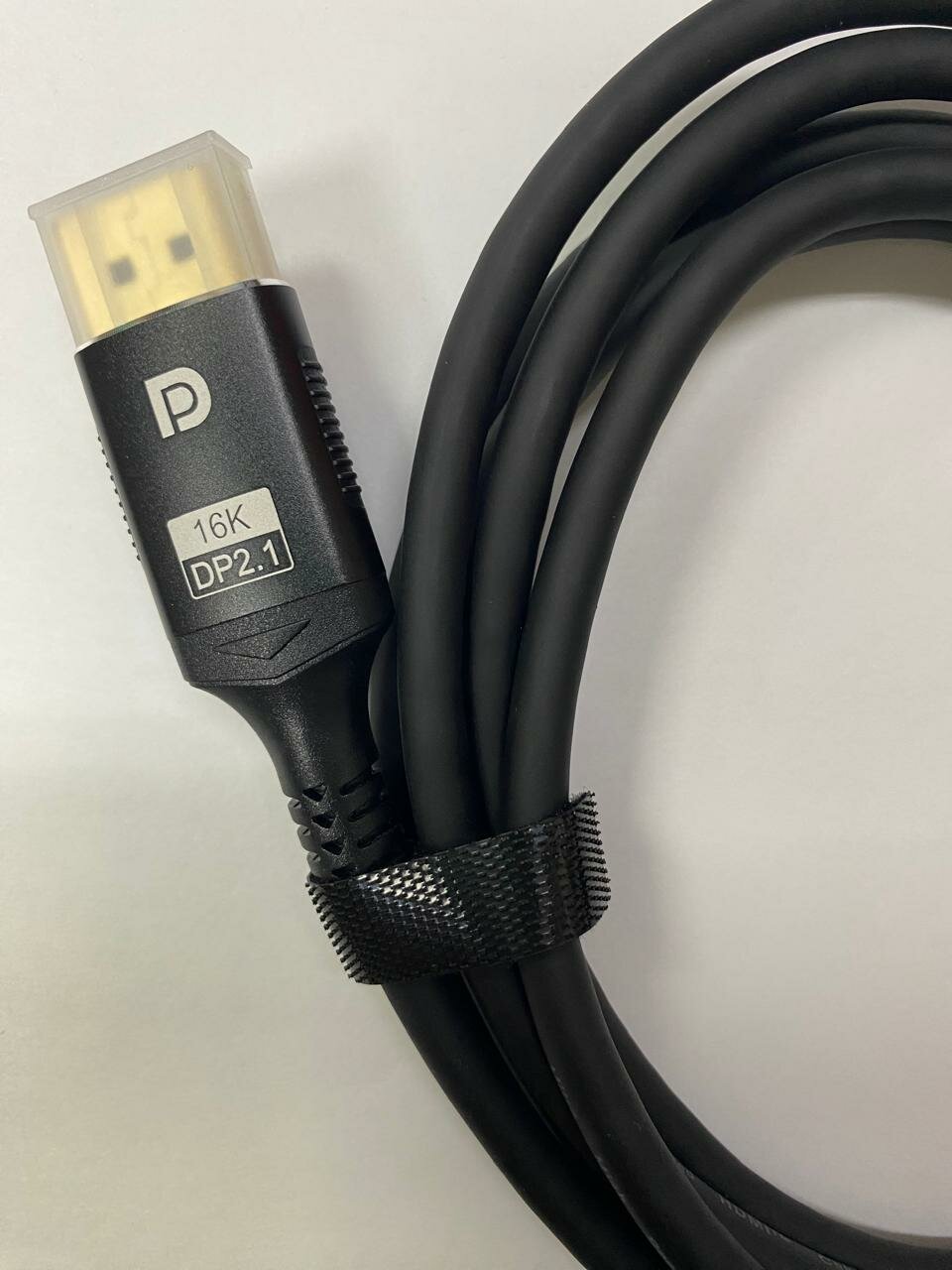 Кабель Displayport DP 2.1 80 Гбит/с, 16K 60Hz 2 метра, черный