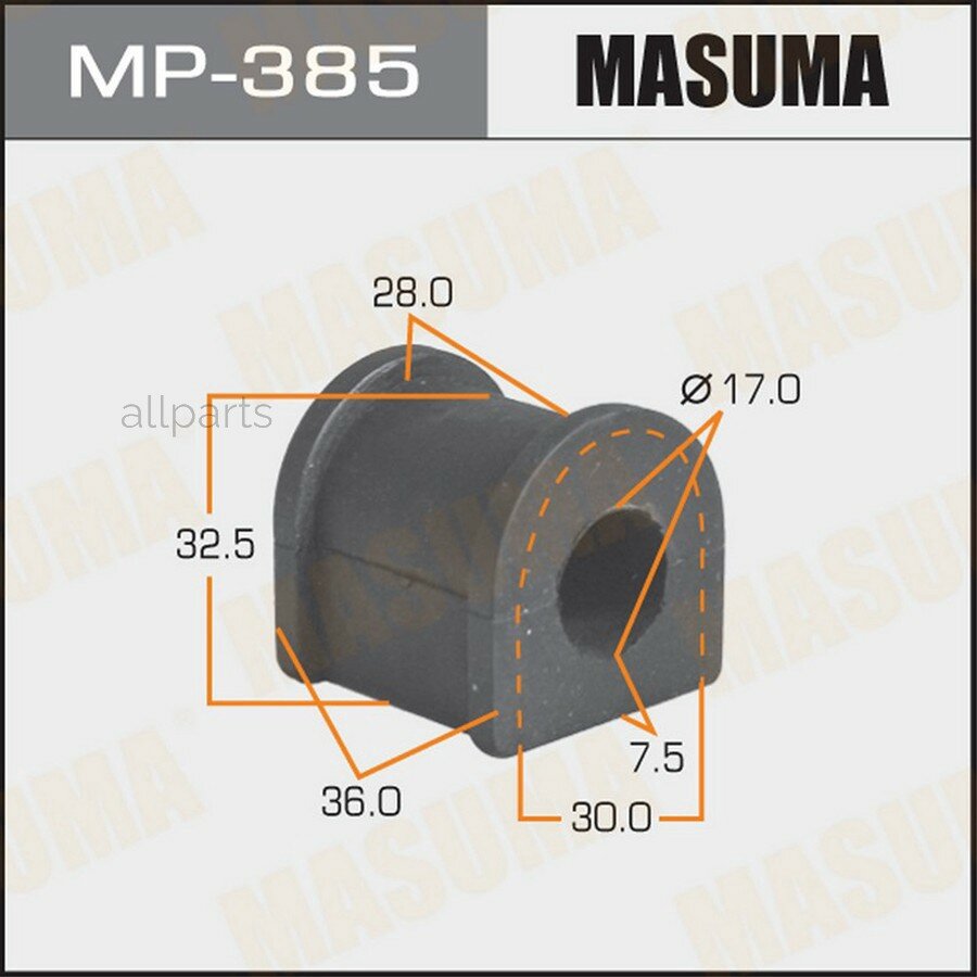 MASUMA MP-385 Втулка стабилизатора TOYOTA CELICA MASUMA MP-385