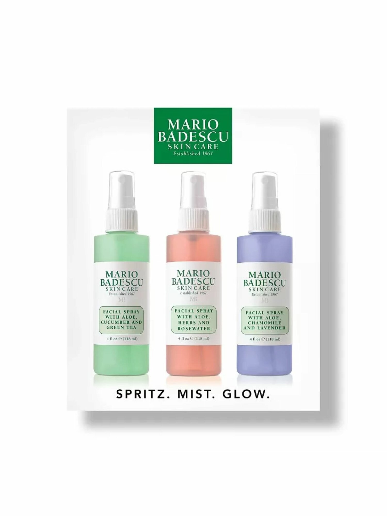 MARIO BADESCU Набор спреев для лица Spritz Mist Glow