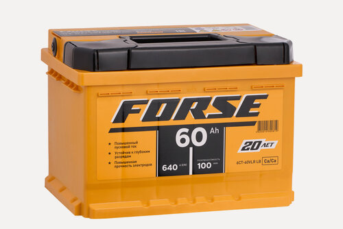 Изображение товара Автомобильный аккумулятор FORSE 6СТ-60 VLR (0) LB (арт. 560110050)