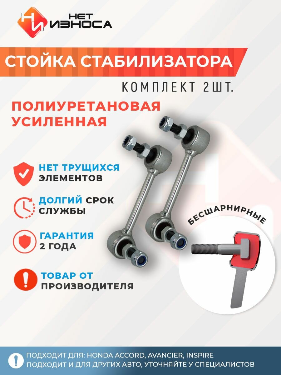 Стойки стабилизатора полиуретановые усиленные NL104 (левая и правая) Honda ACCORD, AVANCIER, INSPIRE