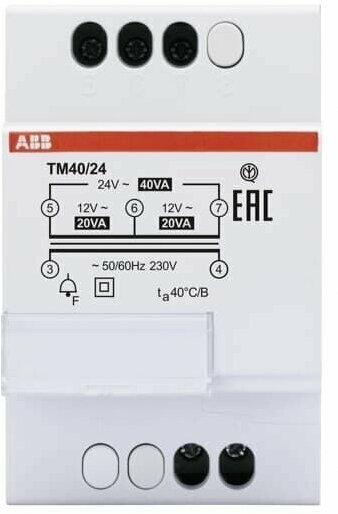 Звонковый трансформатор ABB TM40/24 2CSM228785R0802, модульный