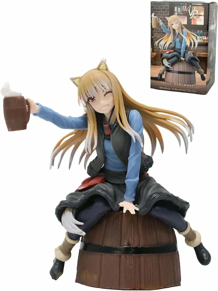 Аниме Фигурка Волчица и пряности Холо барная версия / Holo 15cm