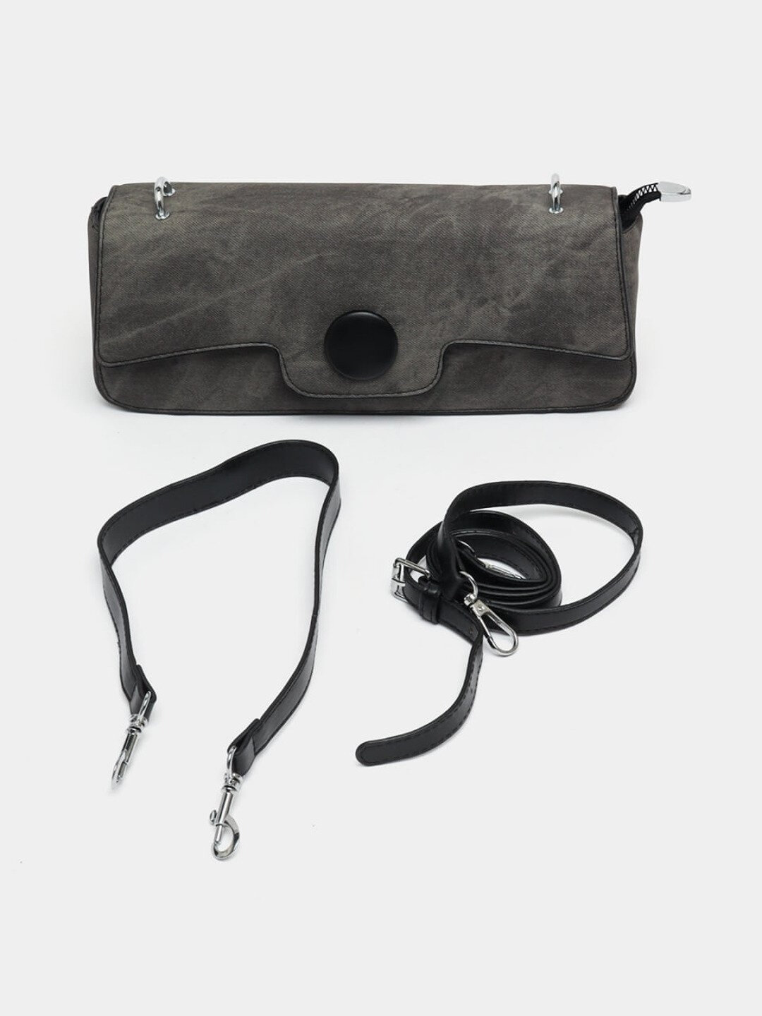 Сумка багет  Zakk&BAG Denim Baguette 2025, черный