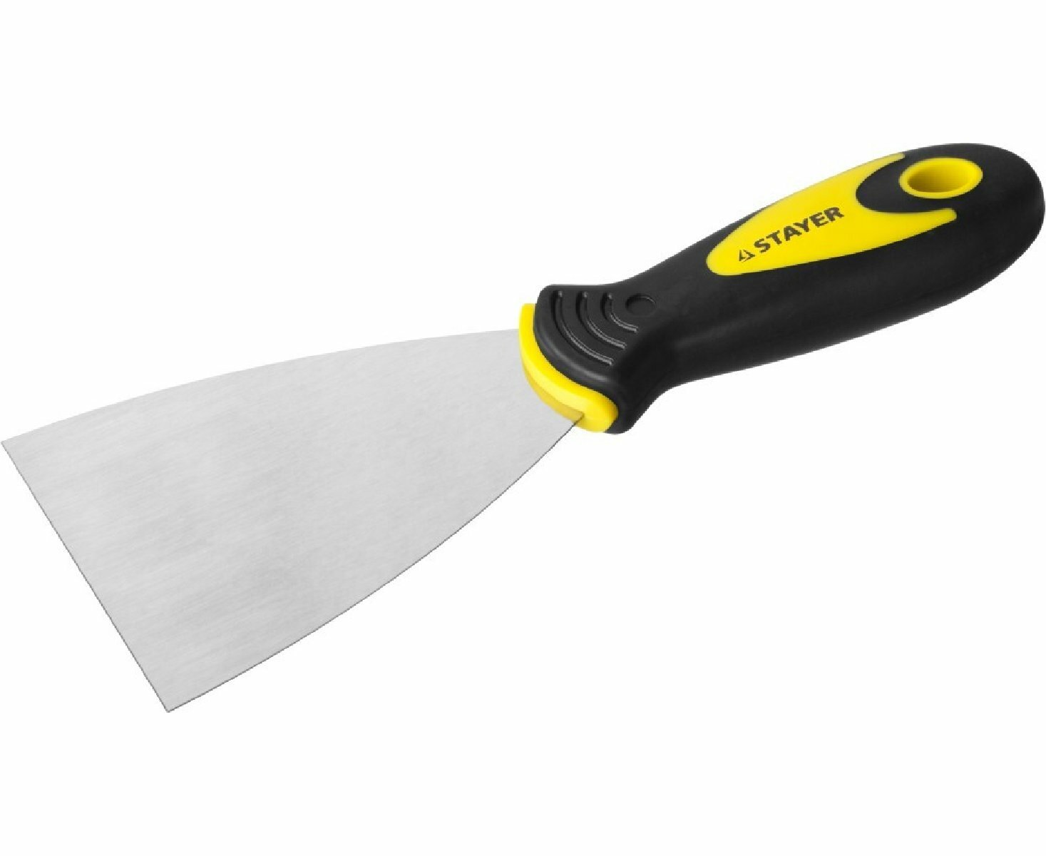 Шпатель STAYER Orion нержавеющая сталь 80 мм двухкомпонентная ручка ТПР+ПП шпательная лопатка