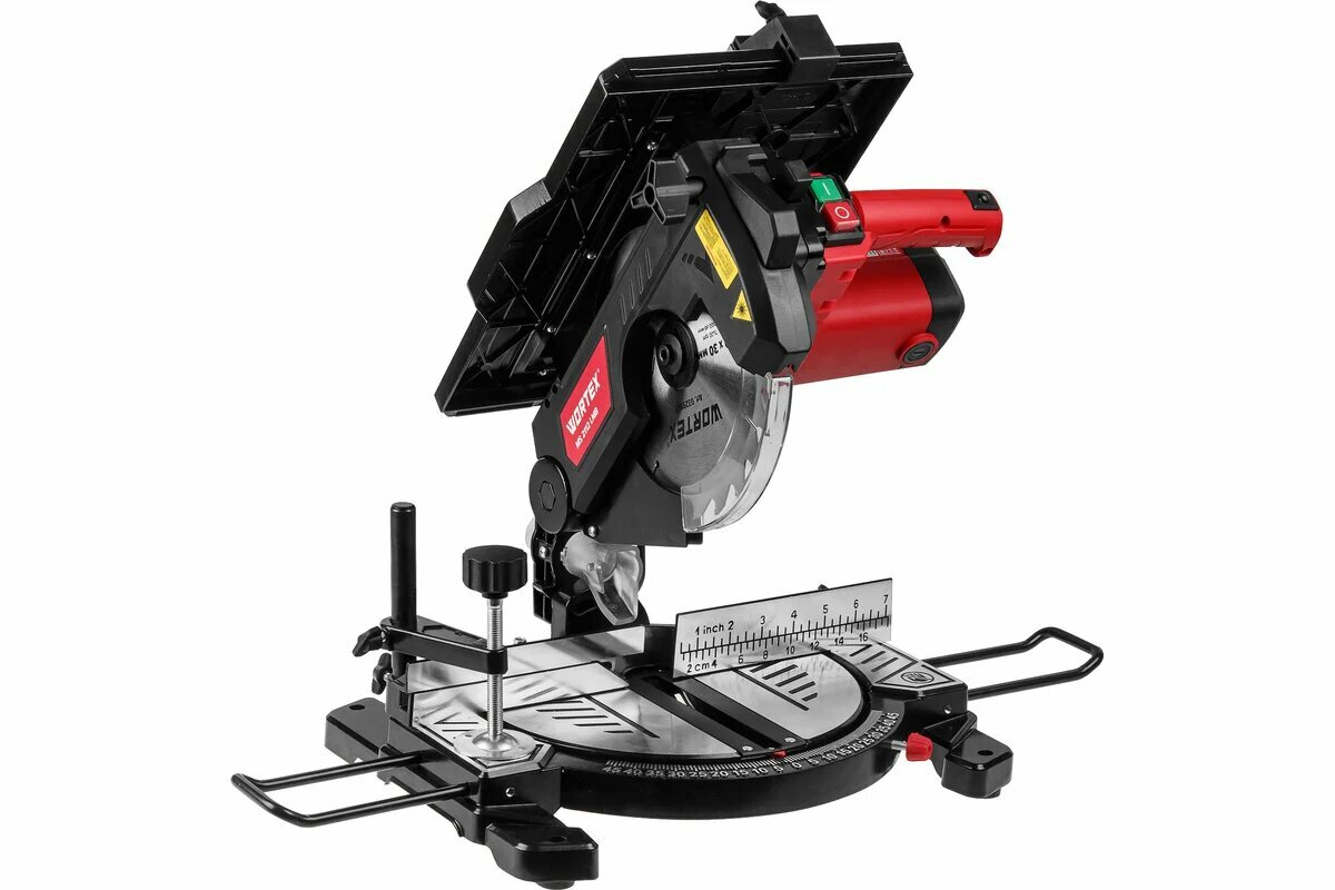 Торцовочная пила Wortex MS 2112 лазерный маркер мощность 1200 Вт диаметр диска 21 см