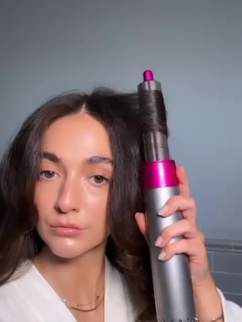 Фен Dyson 5 в 1 для всех типов волос, мультистайлер, плойка, выпрямитель, насадки для завивки и объема, оранжевый — фото 1