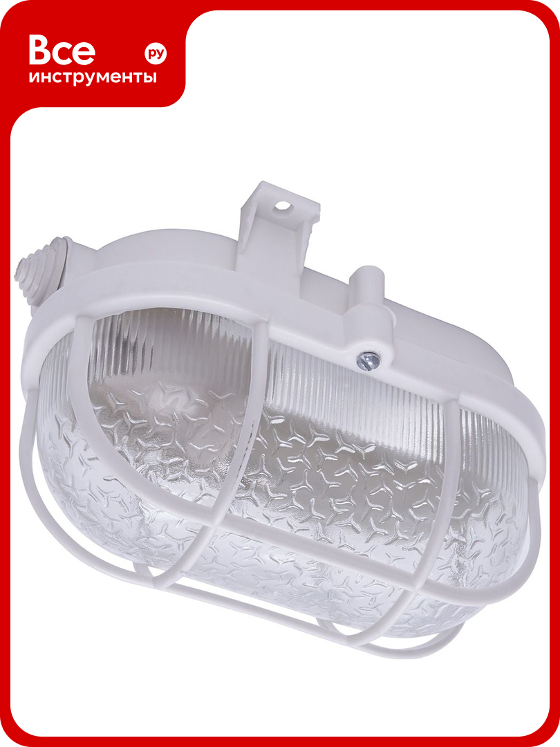 Накладной светильник с решеткой FERON НБП 01-60-002 IP54 220V 60Вт Е27 41404