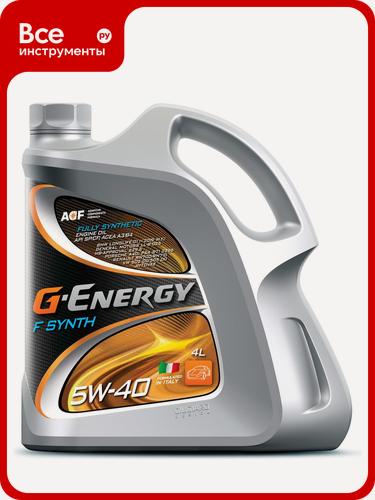 Изображение товара Моторное масло G-ENERGY f synth 5w-40 5 Вт масло для дизельных автомобилей соответствует