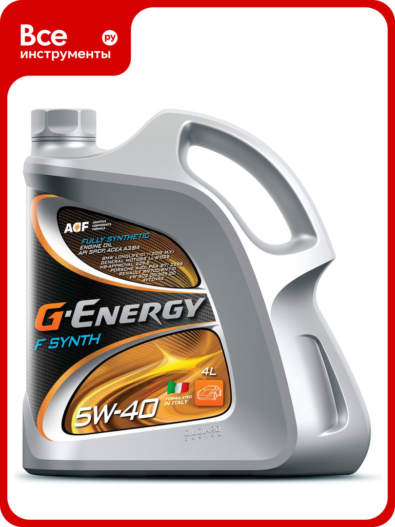 Моторное масло G-ENERGY f synth 5w-40, 4 л 253140468