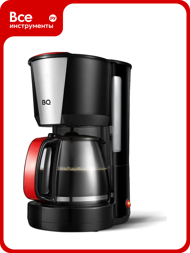 Капельная кофеварка BQ cm1008 черный-красный 86199096
