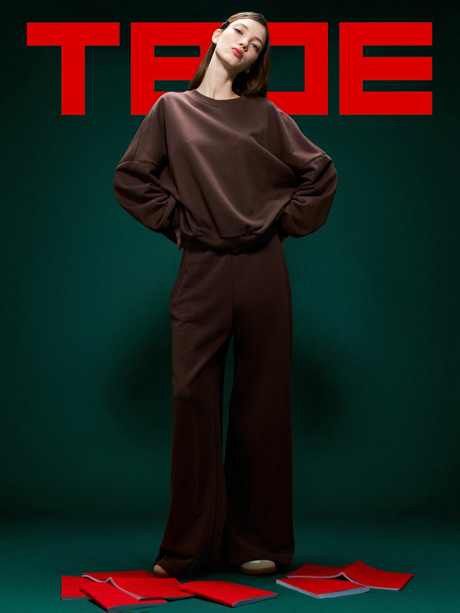 Свитшот спортивный ТВОЕ размер XL  коричневый