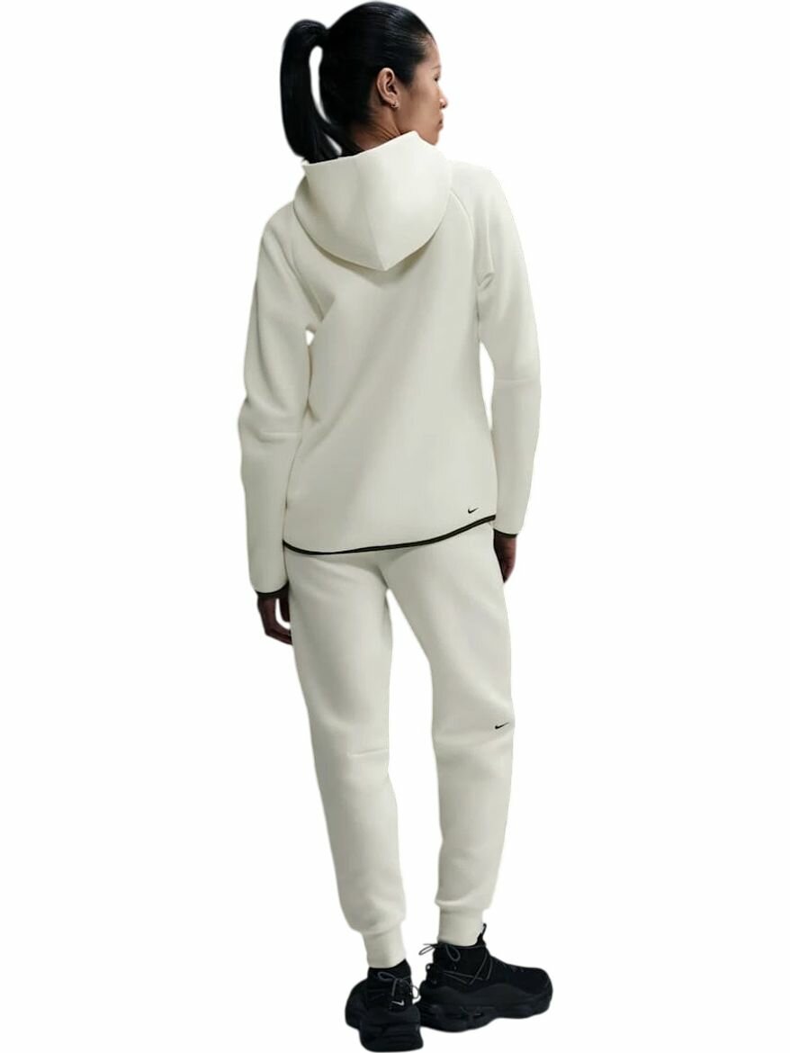 Толстовка спортивная NIKE Tech Fleece Windrunneк Full-Zip Hoodie, размер S INT, , белый/черный — фото 1