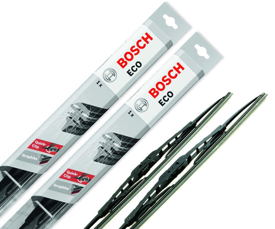 550 480 мм крючок Комплект каркасных щеток стеклоочистителя Bosch ECO арт. 3397004672 + 3397004669