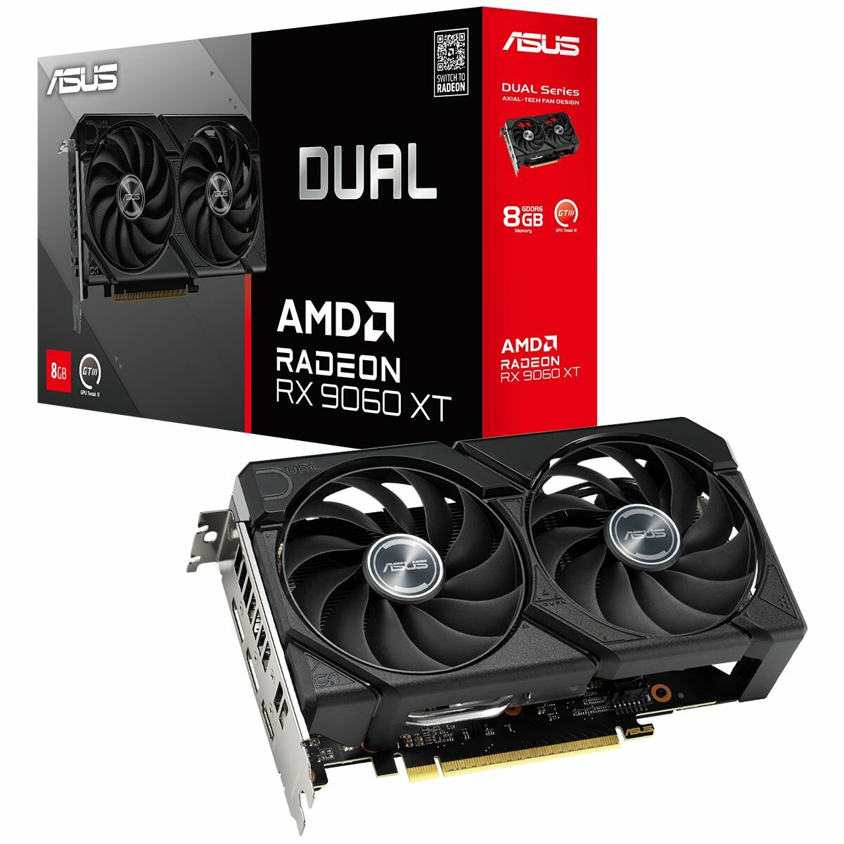 Видеокарта ASUS DUAL-RX9060XT-8G