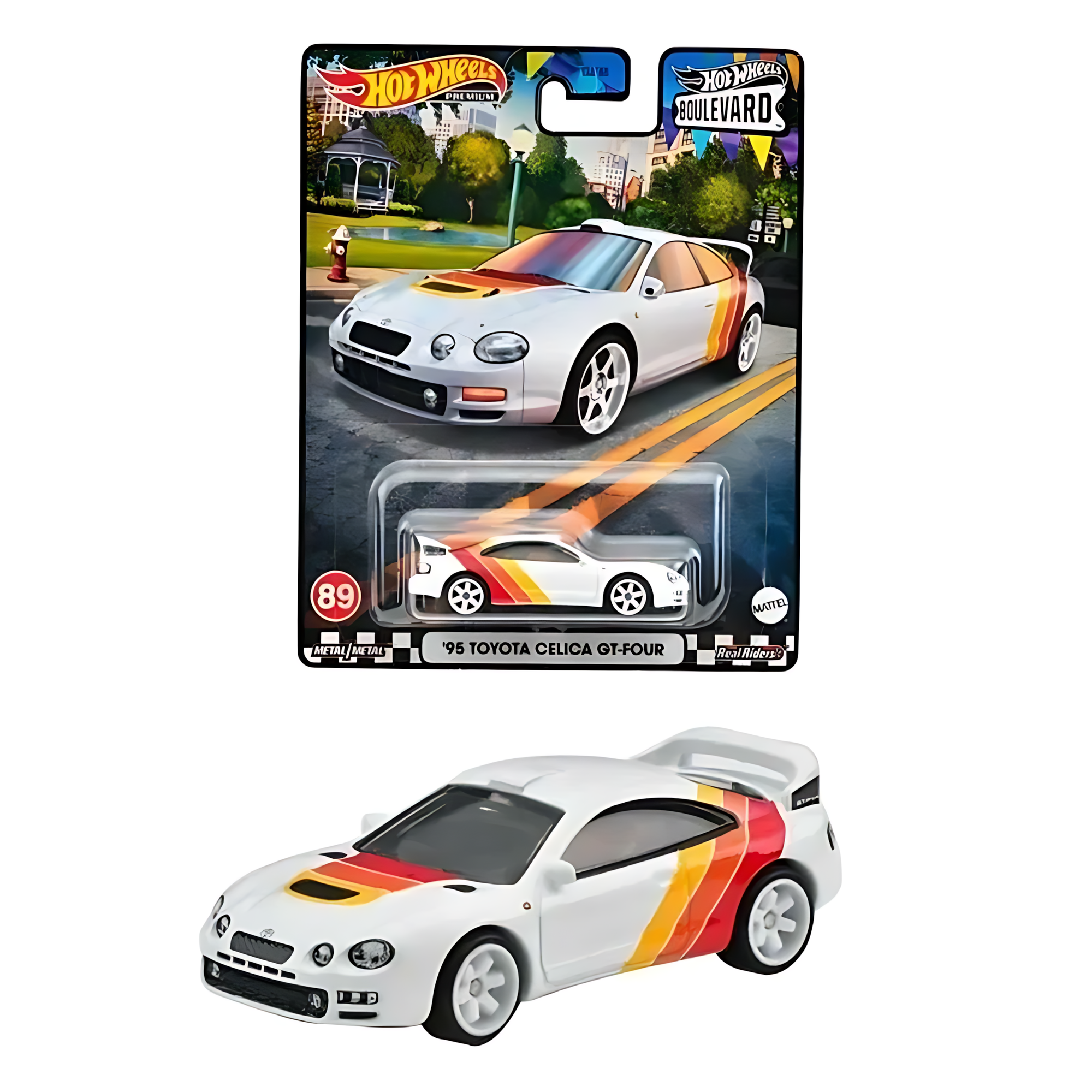 Машинка Hot Wheels Boulevard Premium 95 Toyota Celica GT-Four, масштаб 1:64, 3+