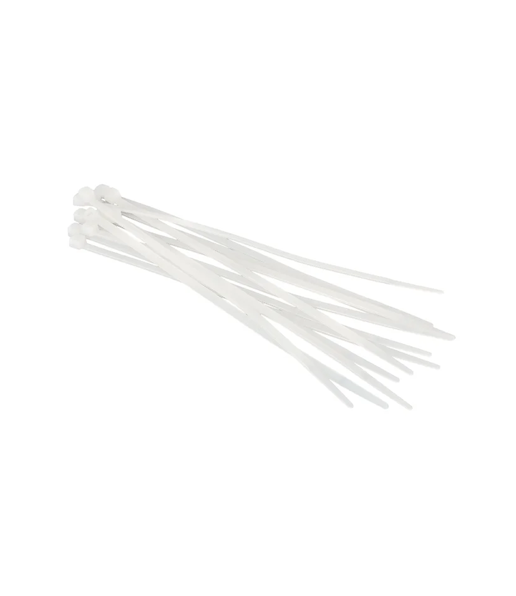Стяжки кабельные нейлоновые VertexTools 4X300 белые 100 шт.