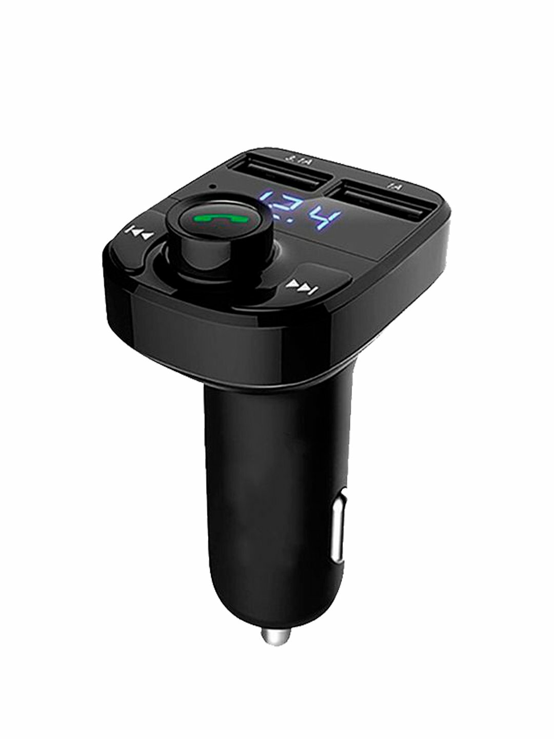 Аудиоприемник, FM-передатчик, Bluetooth, MP3-плеер, зарядное устройство, X8, — фото 1