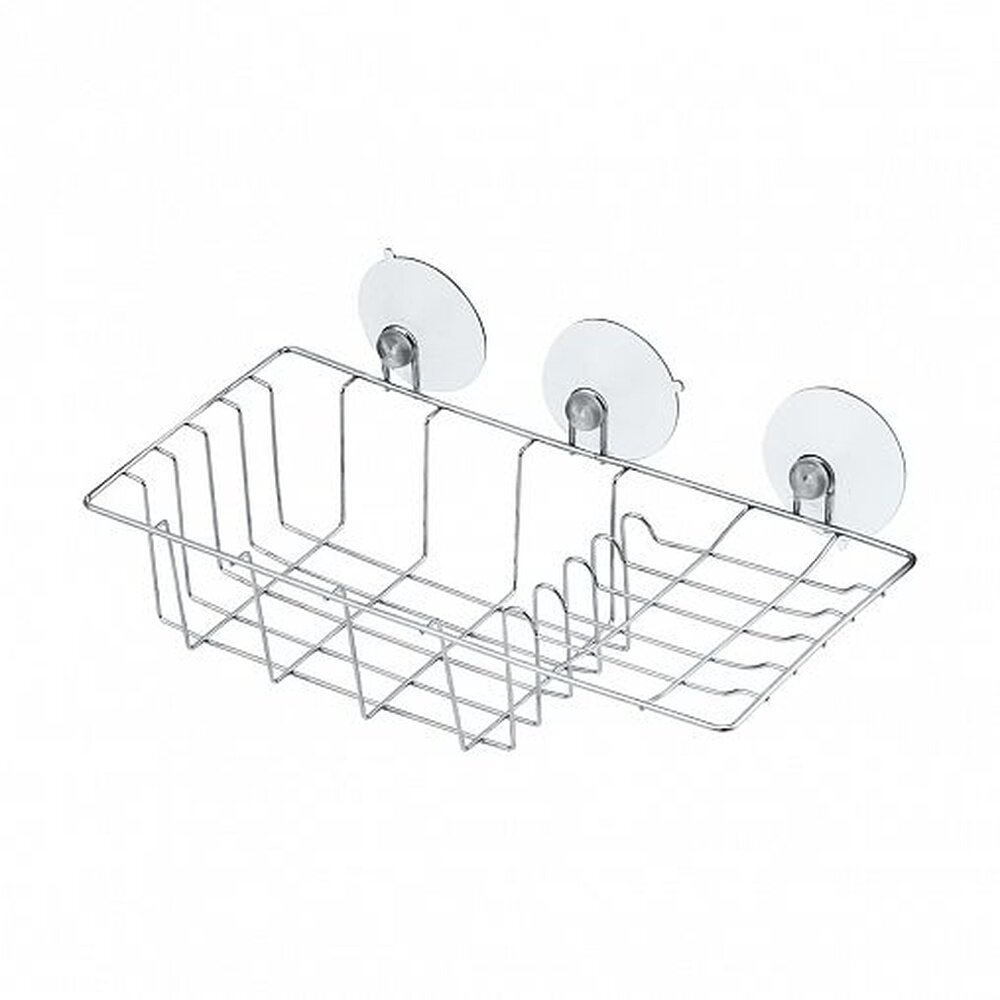 Полка-корзина для ванной комнаты с мыльницей Рыжий кот Eline-BS-1 27 x 14 x 9 см