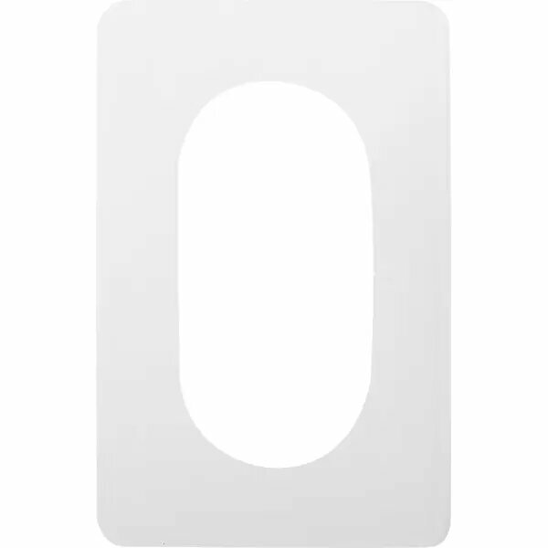 Накладка для розетки №2 2 поста цвет прозрачный