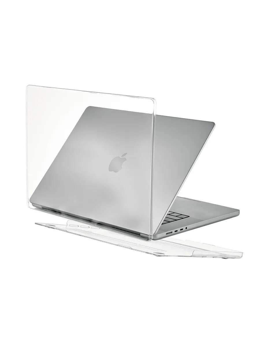 Чехол для MacBook Pro 16" (M1 | M2 | M3 | M4 series) uBear Vision Case, прозрачный глянцевый — фото 1