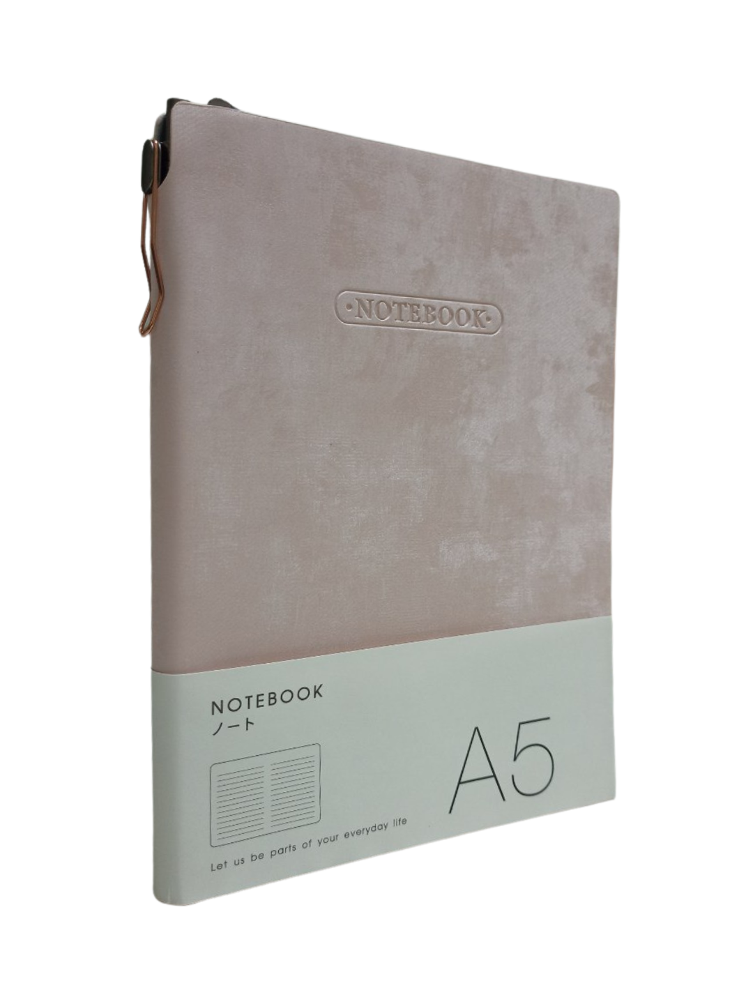 Розовый Блокнот Notebook А5, мягкая тканевая обложка, 100 страниц. Let us be parts of your everyday life