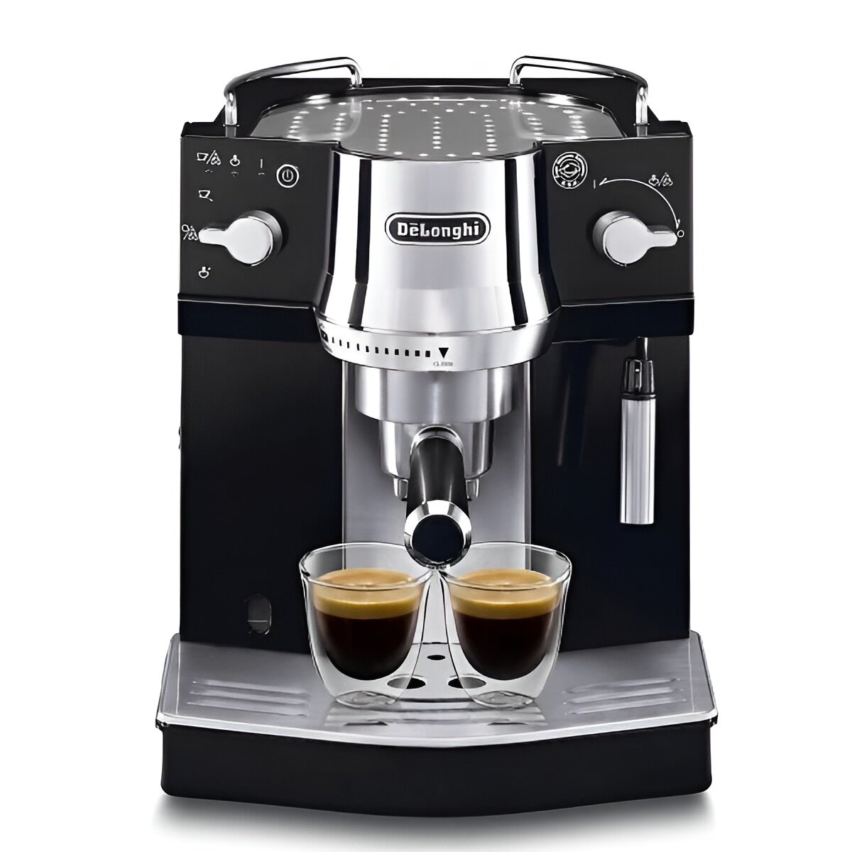 Рожковая кофеварка DeLonghi EC820  B с капучинатором Черная 15 Бар