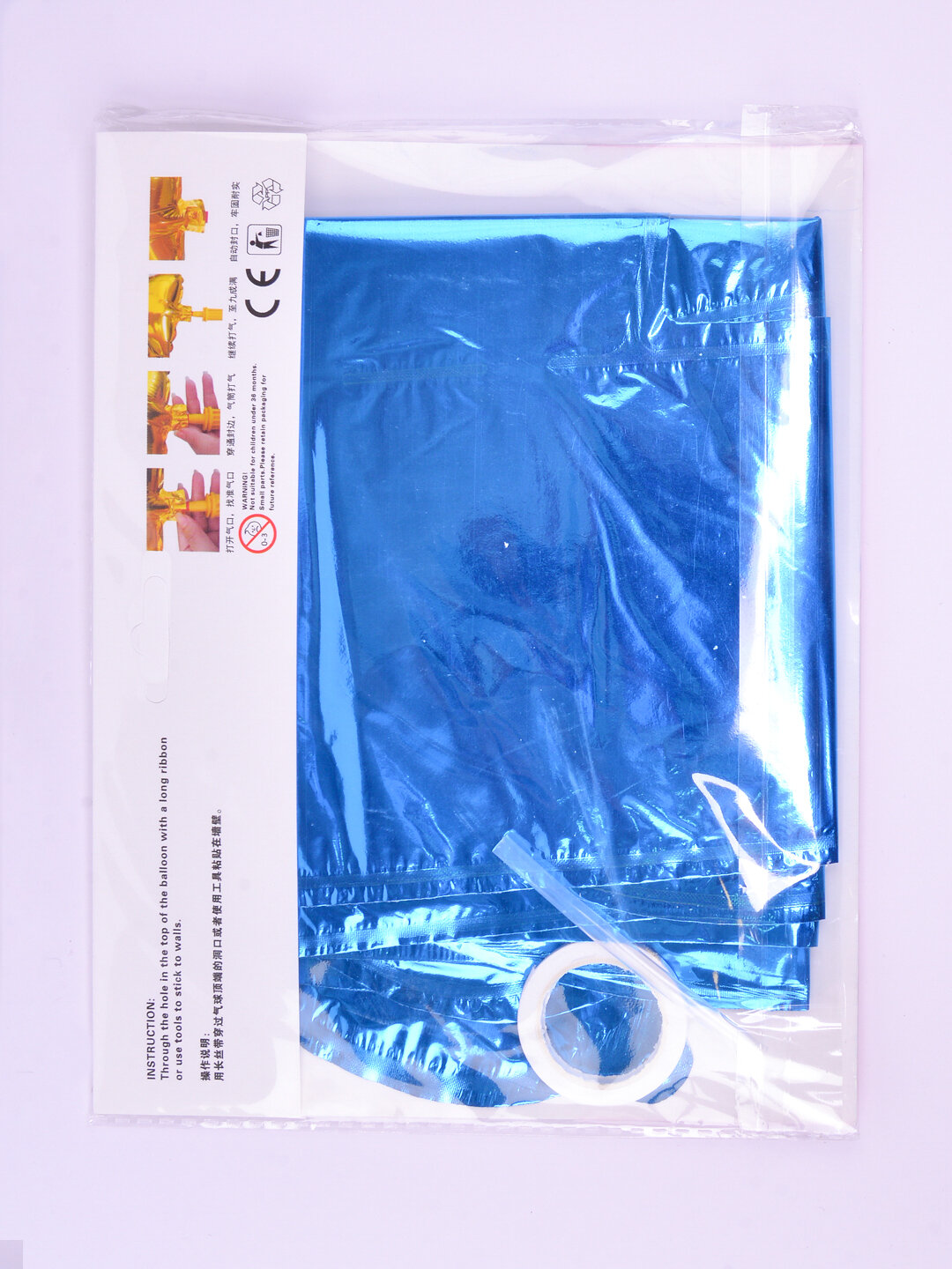 Воздушные шары Happy Birthday, синий цвет, украшение для дня рождения — фото 1