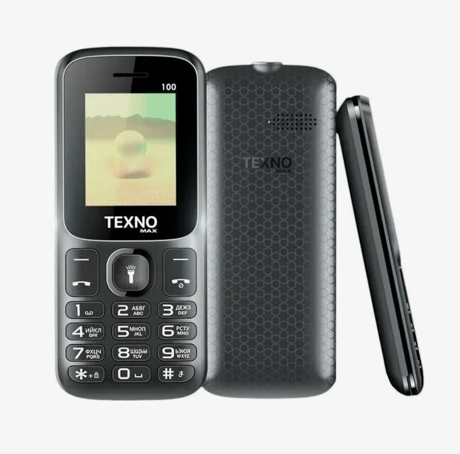 Кнопочный телефон "TexnoMax 100", GSM, 2 SIM, Type С, без зарядного устройства