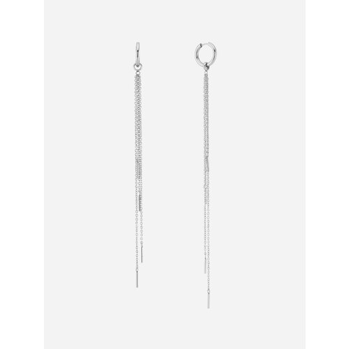 фото Серьги цепочки душа_brand, серебристый