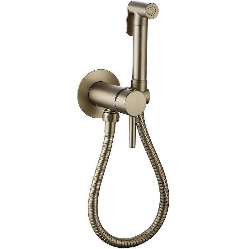 Гигиенический душ со смесителем CeramaLux (Керамалюкс) KRS/006, бронза