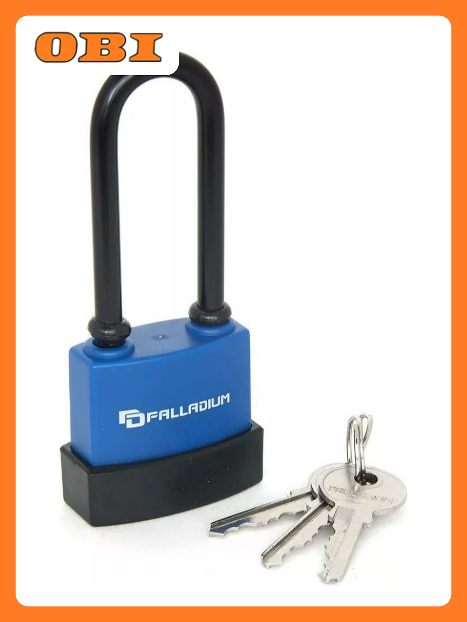 Навесной замок Palladium 907WP-40L всепогодный 40мм 3 ключа