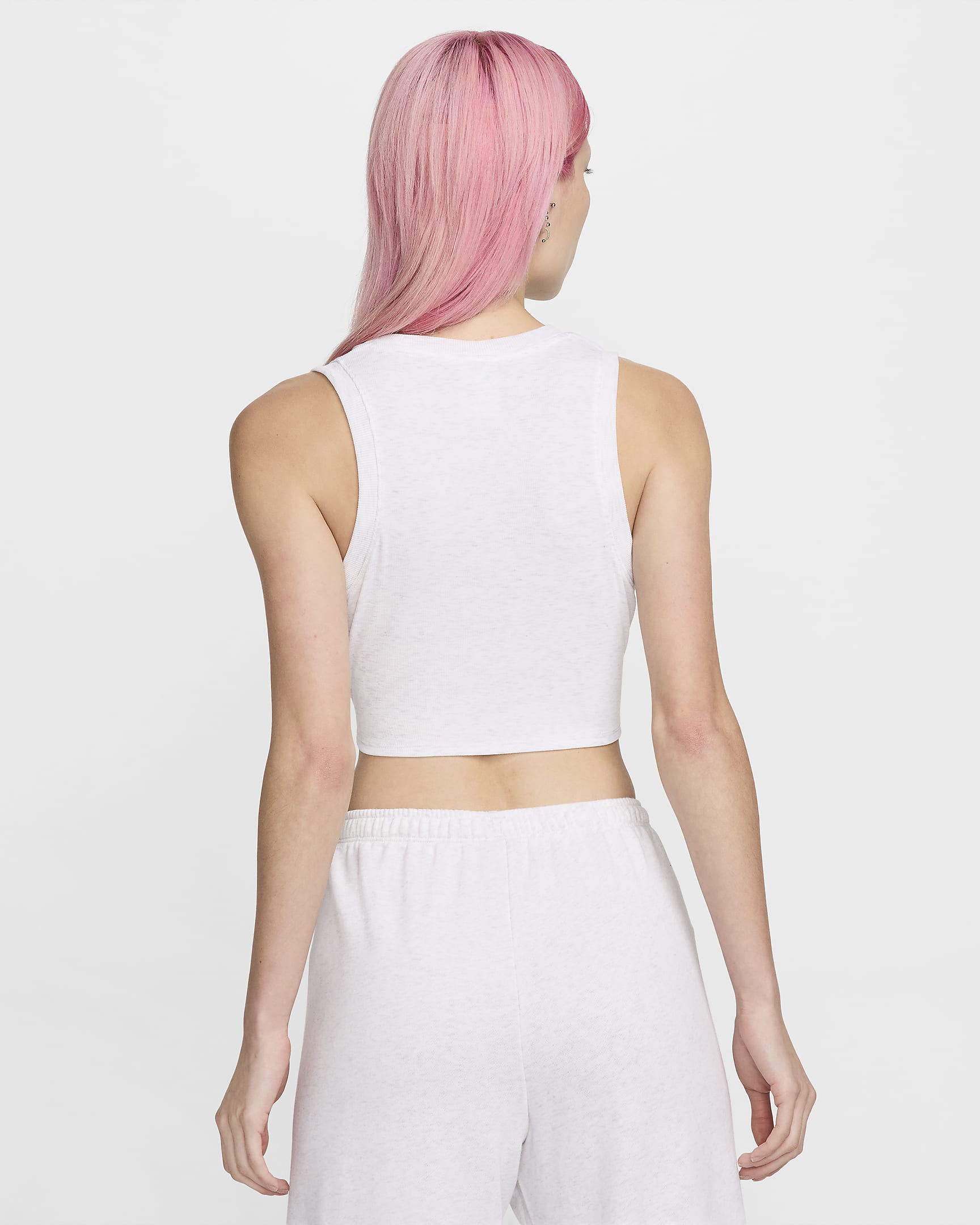 Топ спортивный NIKE Essential, 1 шт., размер M, светло-серый — фото 1