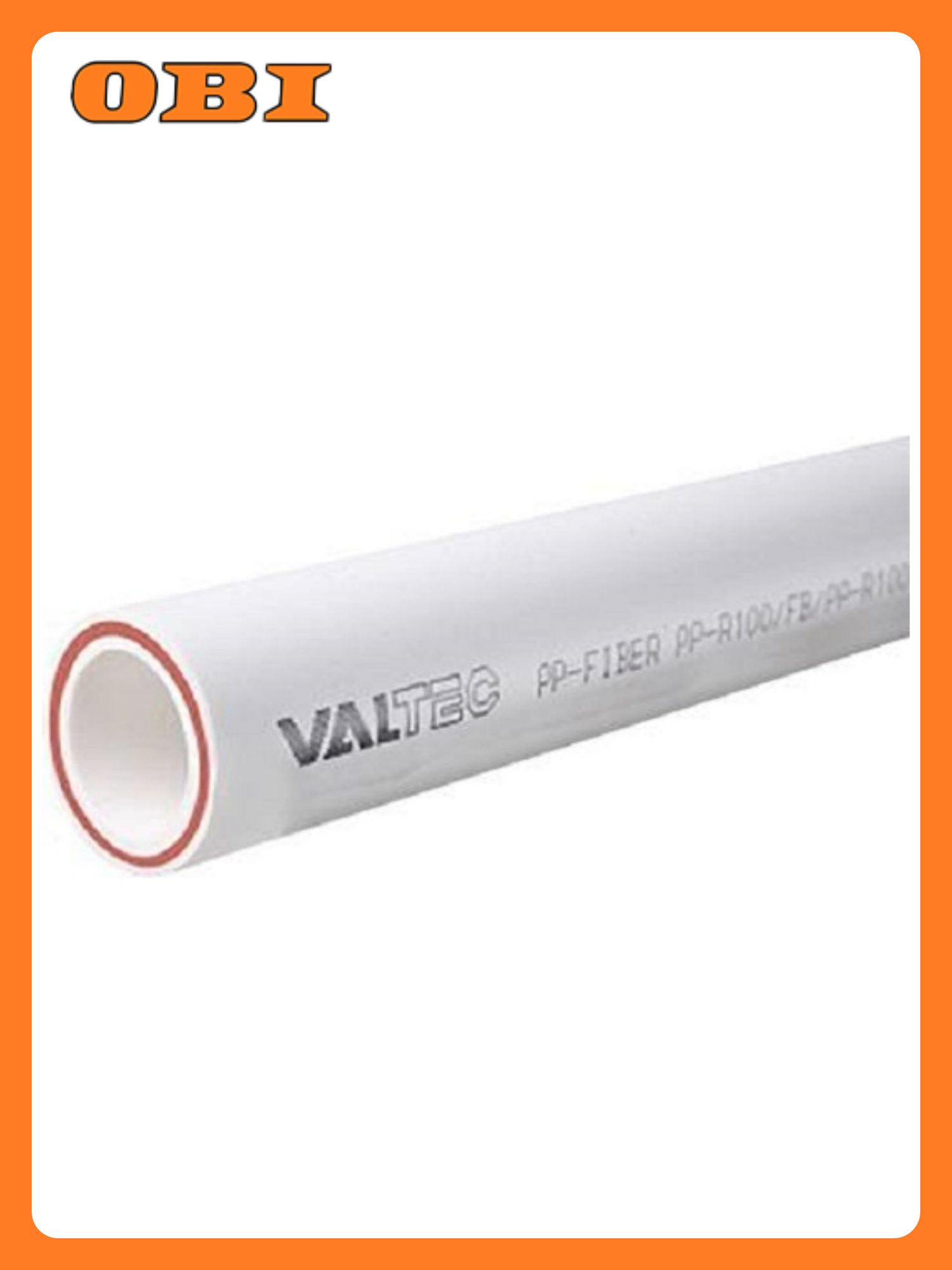 Труба VALTEC PN25 армированная стекловолокном 32x2000мм белая
