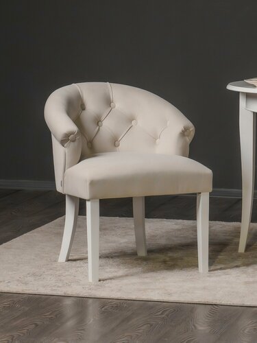 Изображение товара Стул-кресло мягкий ADINA, эмаль белая серо-белый MUCHIO 20
