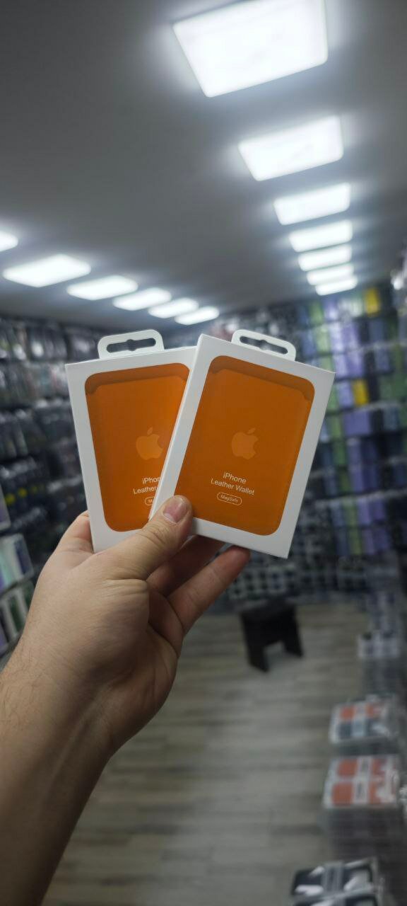 Kartholder, iPhone, MagSafe, charm hamyon, magnit, Yellow