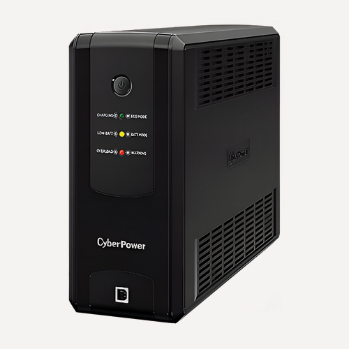 Изображение товара ИБП CyberPower UT1100EG черный, 660 Вт/1100 ВА, 4 розетки типа Schuko (евророзетки с заземлением)