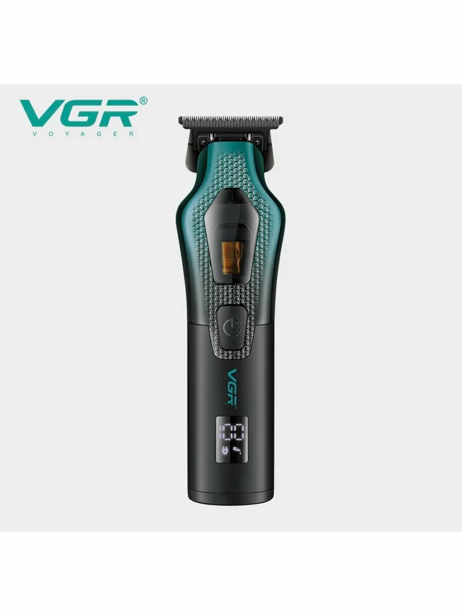 Триммер для стрижки "VGR", для волос, быстрая зарядка, серый — фото 1