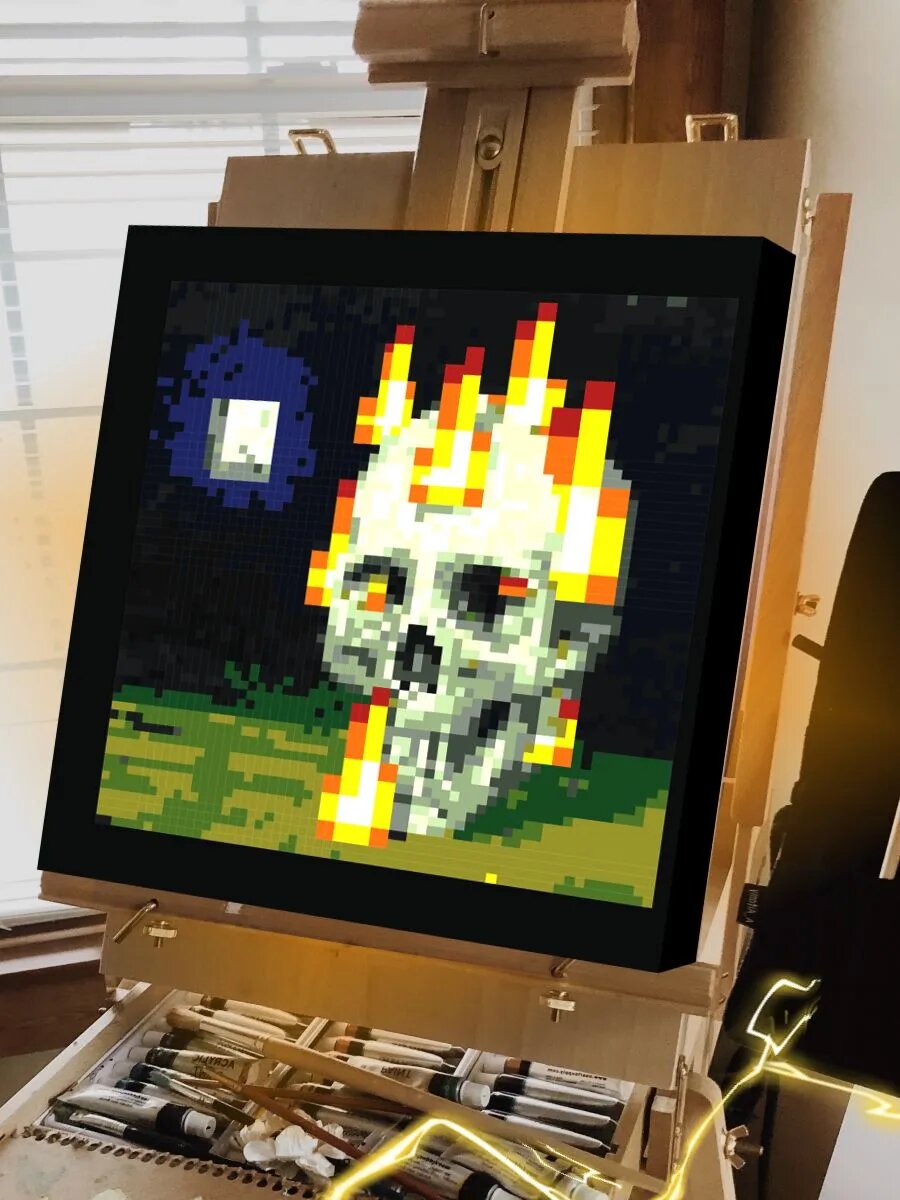 Майнкрафт картина по номерам на холсте — фото 1