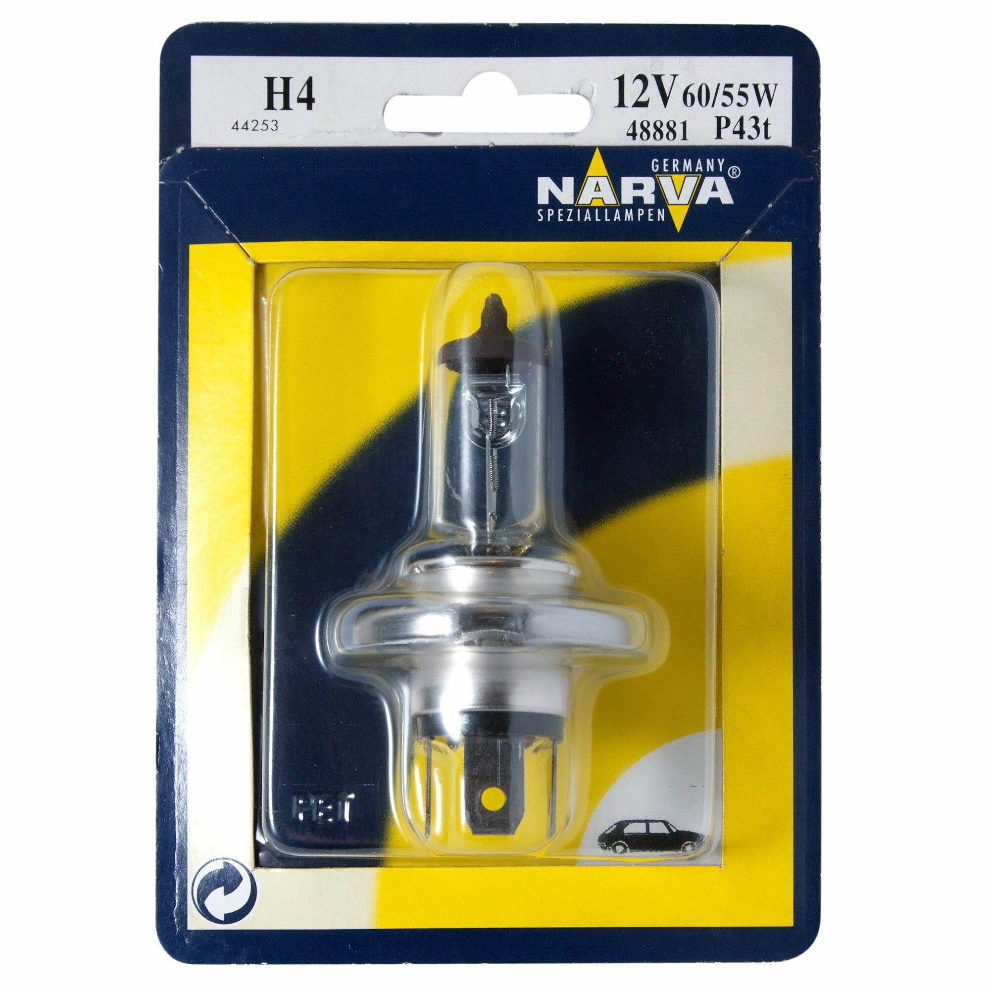 Автолампа H4 60/55W P43t-38 12V