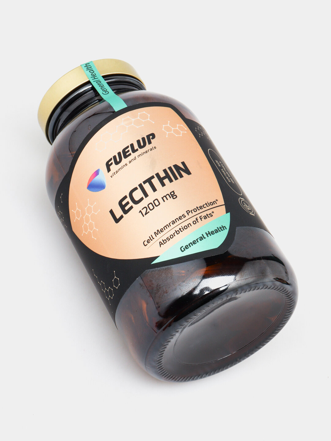 Лецитин FUEL UP Lecithin, для мозга и печени, соевый, без ГМО, 1200мг, 90шт — фото 1