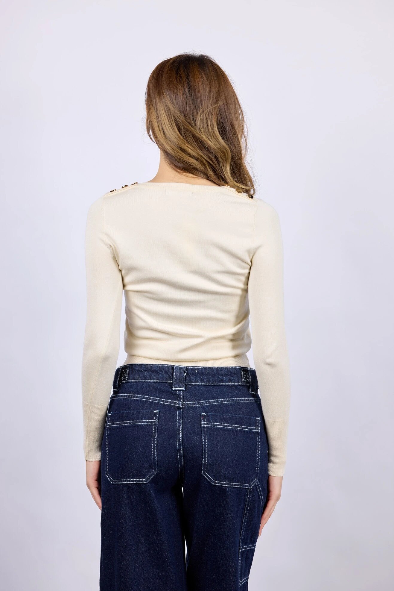 Джемпер Selfie, размер M, айвори — фото 1