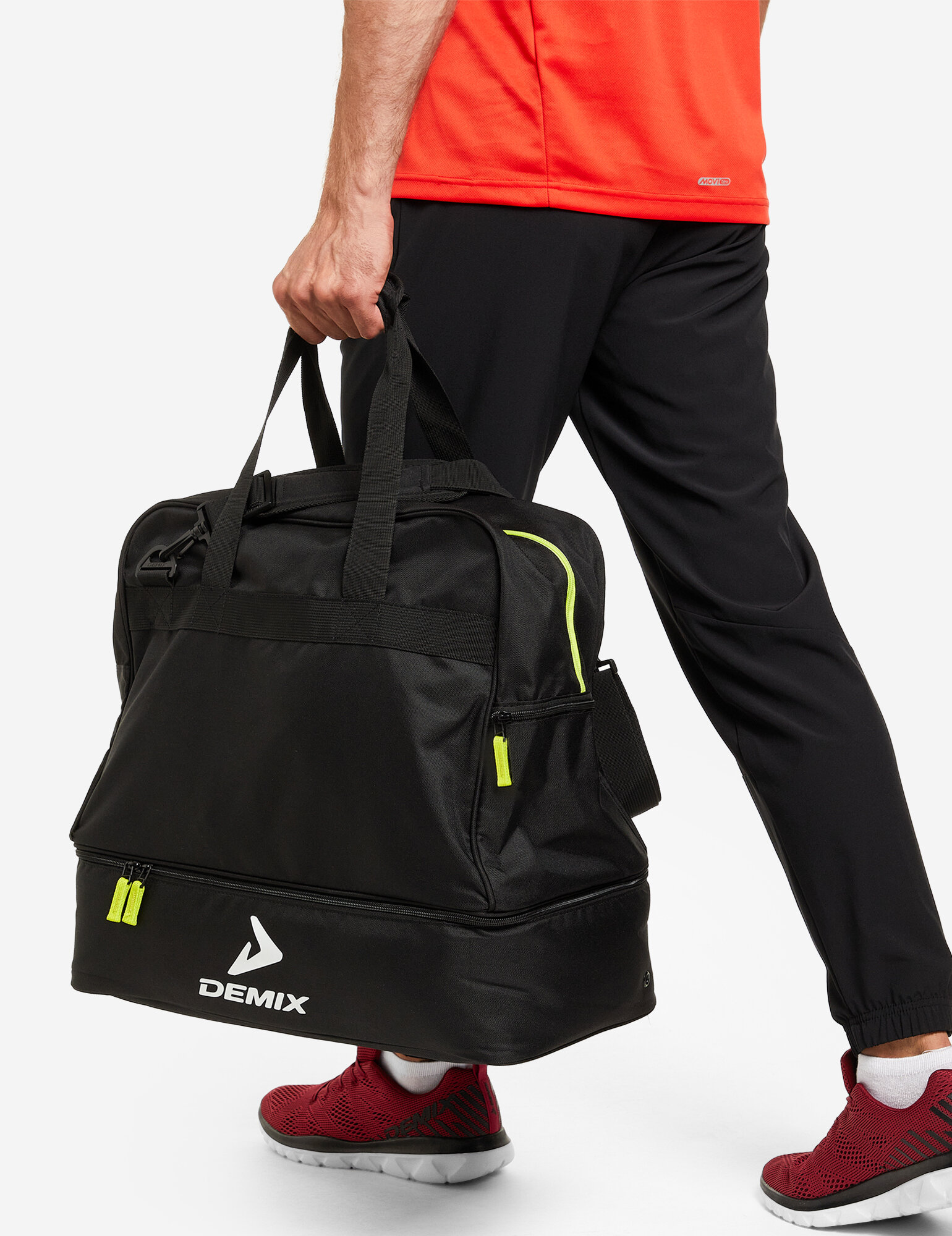 Сумка Demix Men bag, черный/зеленый