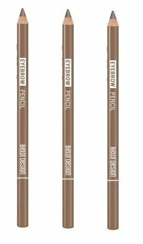 Карандаш для бровей BelorDesign , тон 108 русый, 3 шт