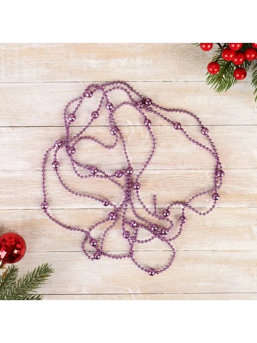 2 шт Бусы на ёлку 27 м 