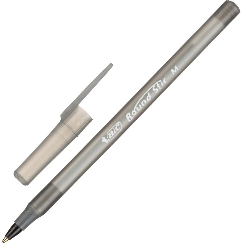 Ручка шариковая неавтомат. Bic Раунд Стик черная, 920568/9205683,0,32 мм