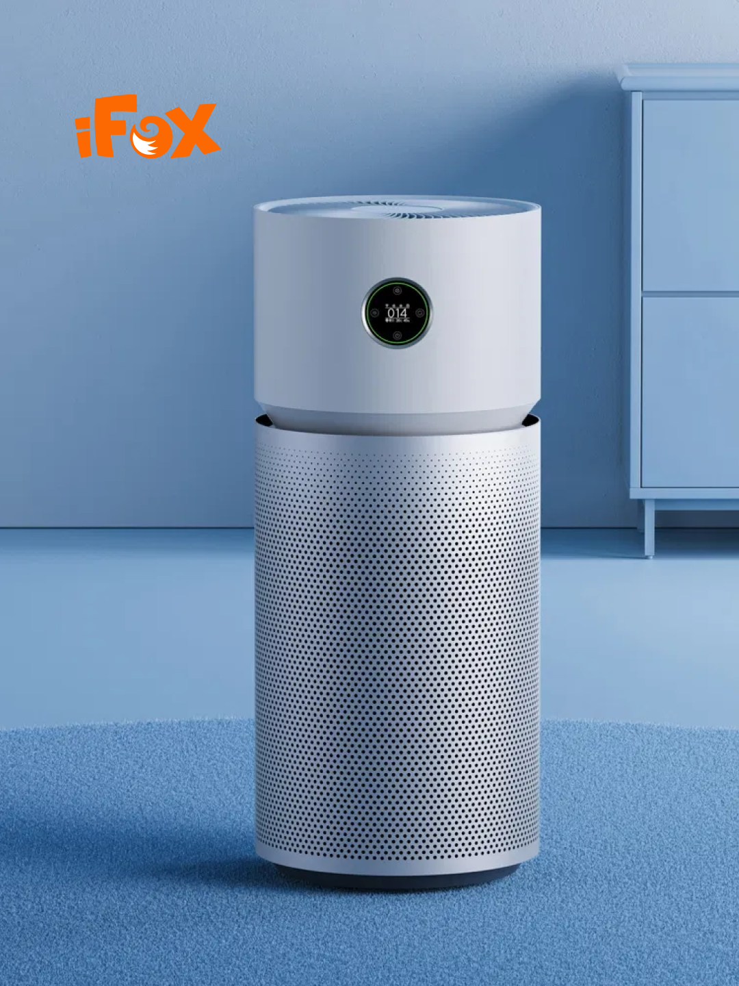 Очиститель воздуха Xiaomi "Smart Air Purifier Elite", HEPA-фильтр, УФ лампа, дисплей, сенсорное управление, 3 скорости — фото 1