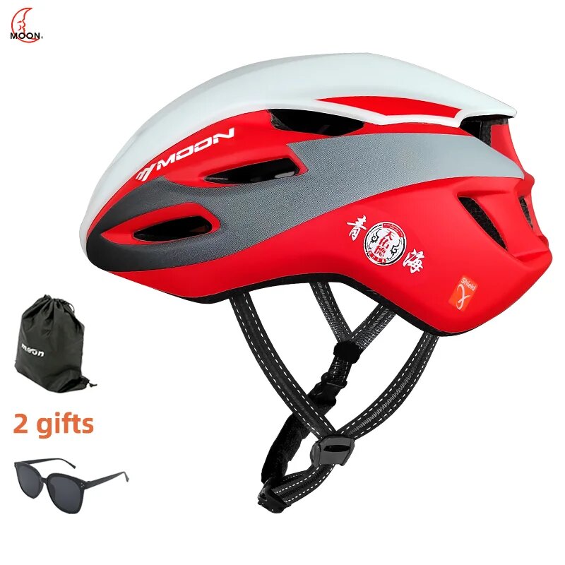 Велосипедный шлем MOON SXT Pro, L, Красный
