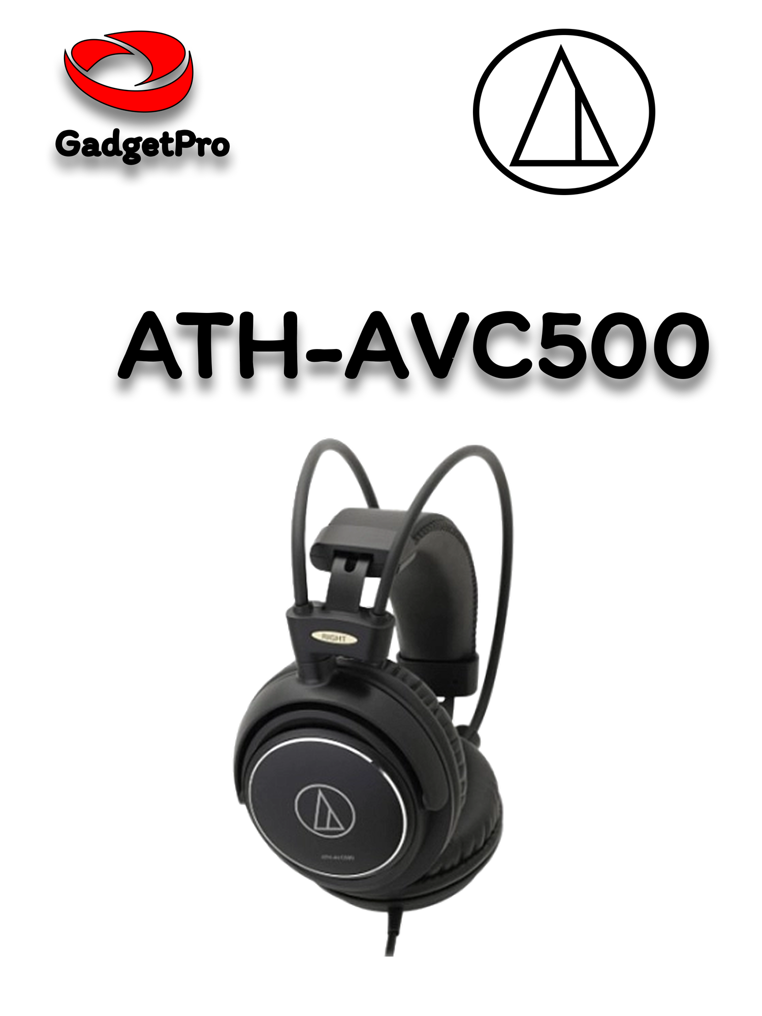 Проводные наушники Audio-Technica ATH-AVC500, закрытые, Hi-Fi, стерео, 3.5 мм, для компьютера и ноутбука